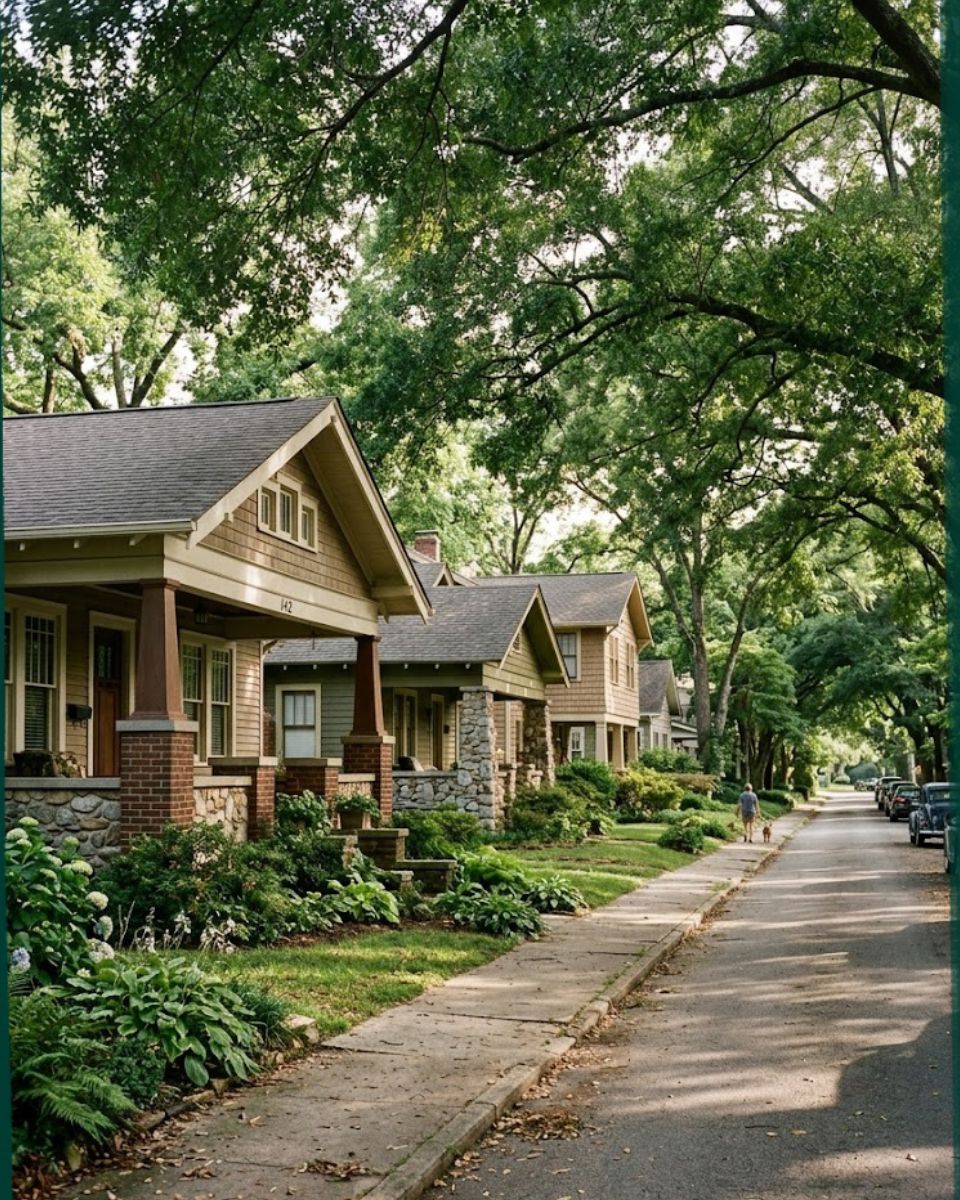 1920s Craftsman bungalows under live-oak canopy β rodent control in Ardsley Park Savannah GA